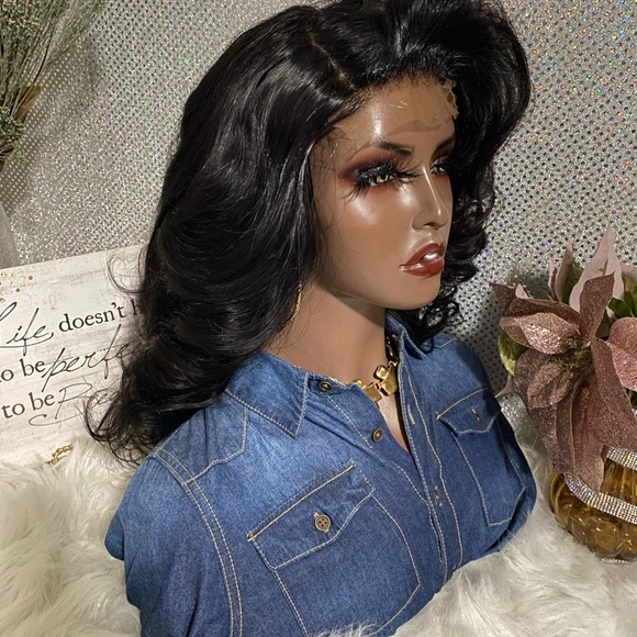 🔥72 HOUR SALE NEW 14” Leayeshia 5X4 Closure 💯 Brazilian Human Hair Wig 🔥 - Picture 9 of 16